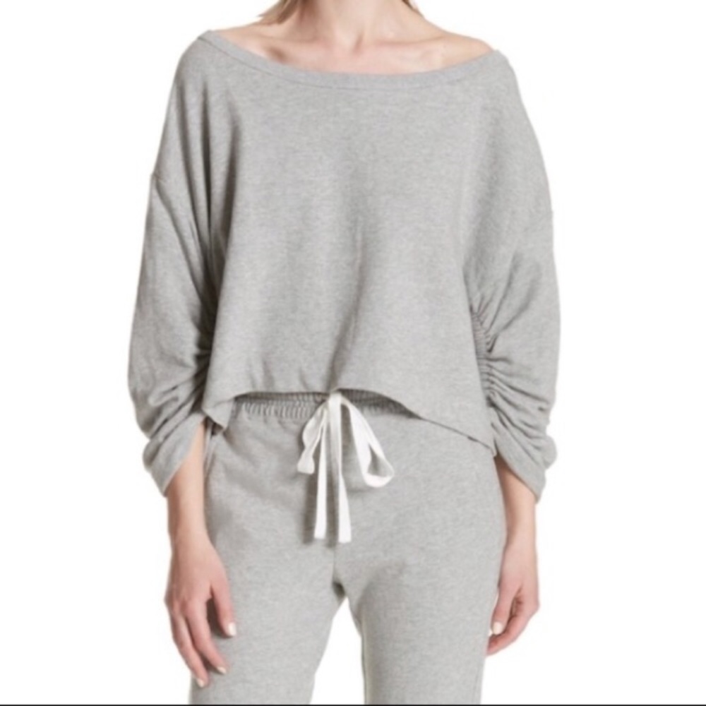 A.L.C. Ember Ruched Sleeve Sweater Top XS